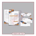 ست فاکتور و کارت ویزیت شرکتی آماده چاپ – دیاتیس وب